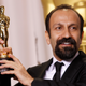 Photo: AP (Pictured: Asghar Farhadi with his 2012 Oscar for “A Separation”.)